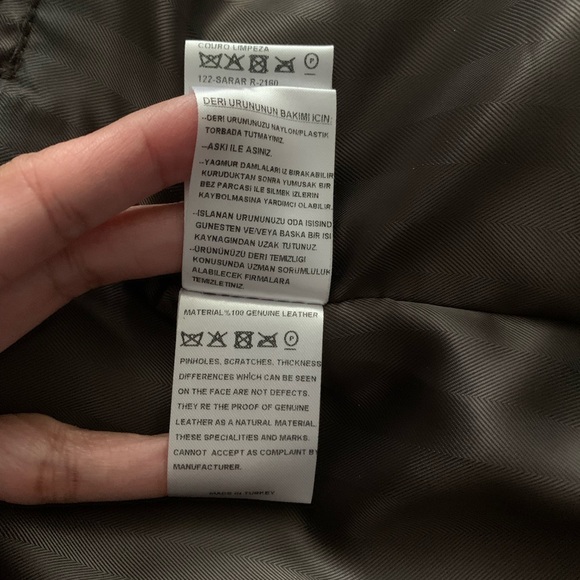 SARAR Dark Brown Genuine Leather Matrix vibe Trench Coat - Picture 5 of 11